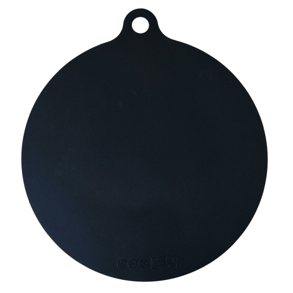 22cm Pehmeä tarttumaton pyöreä mikroaaltouunimatto Paistintyyny Resistant Sil Black