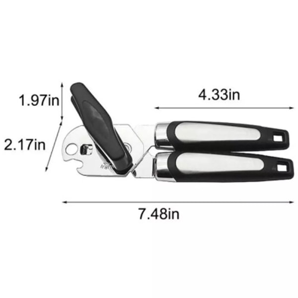 1 stk. dåseåbner i rustfrit stål Tin professionel manual dåseåbner Wheel cutter