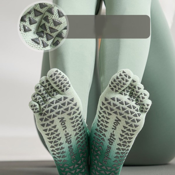 Gradient Color Lyhyet joogasukat Pilates-sukat Liukumattomat sisätilat F A8