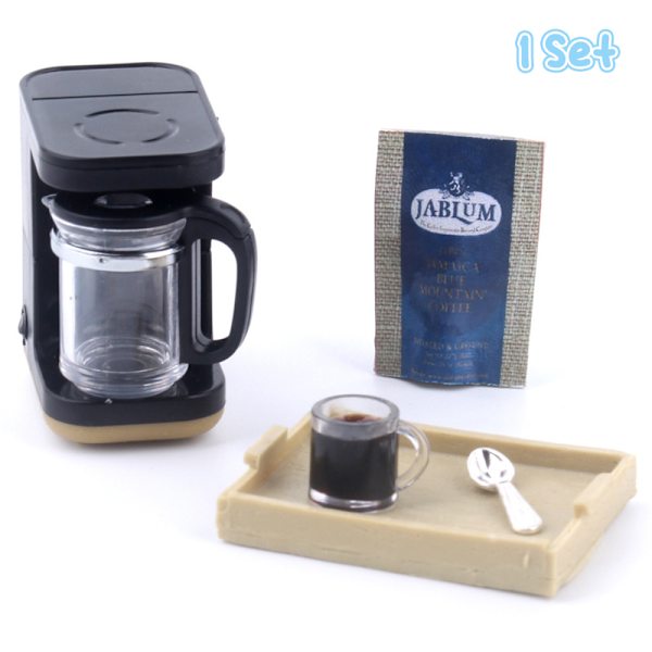 1Sett 1:12 Dukkehus Miniatyr Kaffe hine Kaffekopp Skjebrett