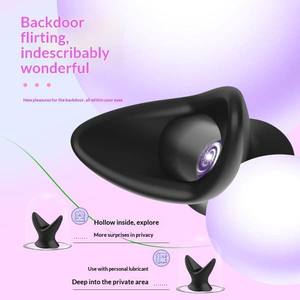 Hul Anal Buttplug Med Stopper Spekulum Anus Dilatator Udvid L