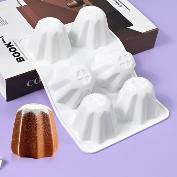 8 hål Pandoro Silikon Kakformar Åttakantig Brödbakform