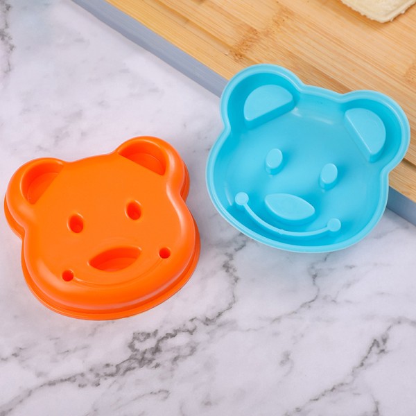 1/3 stk Sandwich ter Mini Cartoon Bear Car Brød Sandwich ter SET Random Color