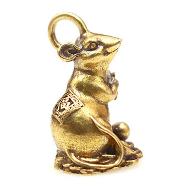 2020 uudenvuoden lahja Lucky mouse rot vuosi Pöytäsisustus Copper Wealt