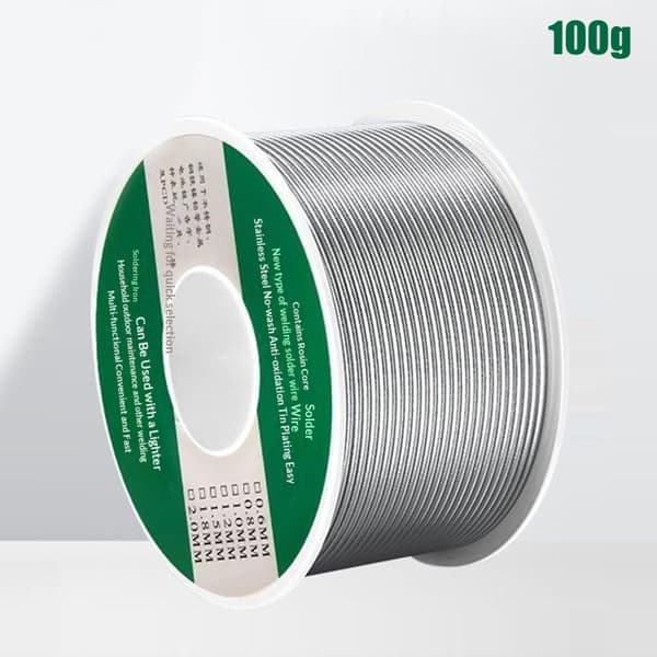 20/100g Lavtemperatur Let Smeltende Loddetråd Universal Sølv A2