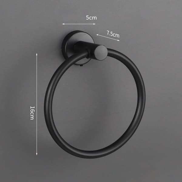 Baderomshåndkleholder Rustfritt Stål 304 Håndklestativ Ring Håndkle Gold