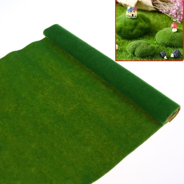 1 stk kunstgressmatte oppsett tog jernbane kunstgress Medium green 100cm