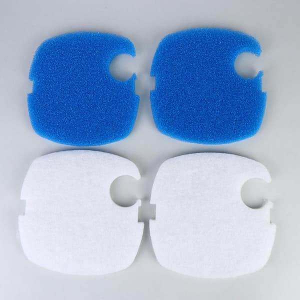 2/4 stk. blåhvit akvariefilterpute passer til 304AB/404AB/704AB 2pcs white