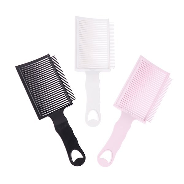 Fading Comb Professional Barber Clipper Blending Flat Top Hair White