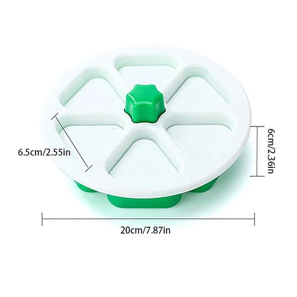 6-gitter Risboldmaskine-presset Non-stick Trekantet Sushi Ris B Green