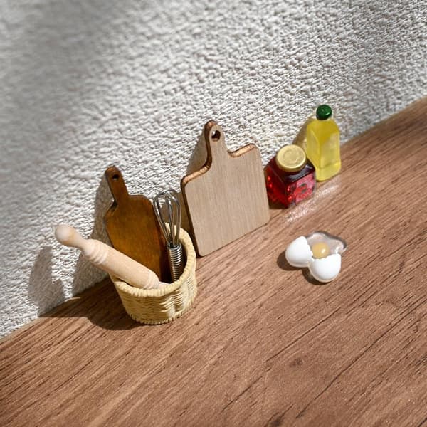 1 set dockskåp minikökssats bakningskombination skärbräda A2