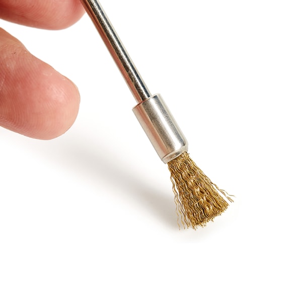 Pen Stålbørste 100 mm Langt skaft rengøringsbørster Roterende Værktøj Ru Copper wire