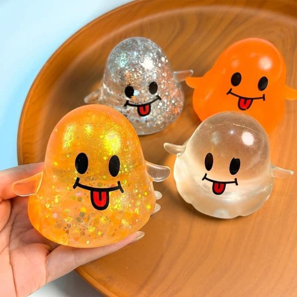 1 stk. e Halloween blødt Fidget-legetøj Langsomt rebound blødt klemmelegetøj A18