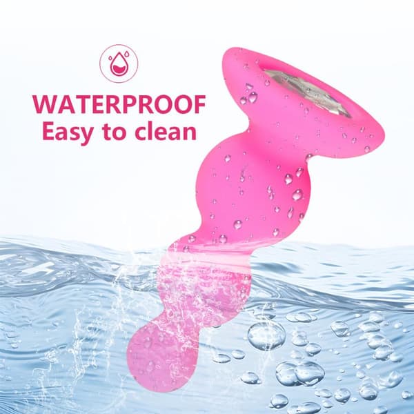 Anal Butt Plug Träningskit Set Pärlor Dildo Prostatamassager T Yellow Pink