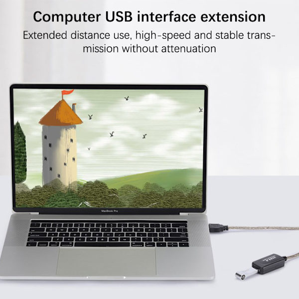 USB 2.0 förlängningskabel 5M/10M/15M USB 2.0 Extender USB Repeate 15M