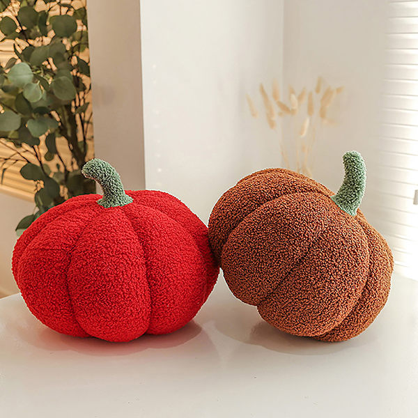 Lätt halloween pumpa kastkudde fylld pumpa Plus Orange