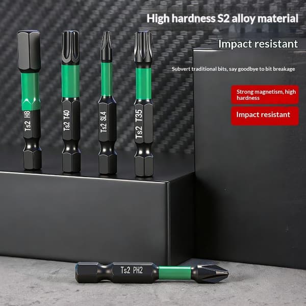 10 stk. magnetisk bitssett med høy hardhet Torx sekskantbits A1