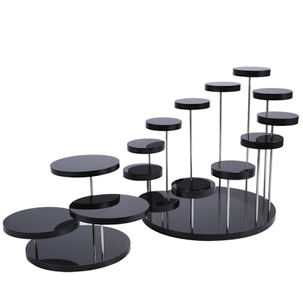 Cupcake Stand Akryl Display Stand For smykker Kake Dessert Ra Black 12