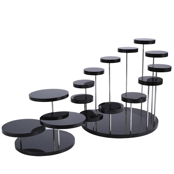 Cupcake Stand Akryl Display Stand Til smykker Kage Dessert Ra Transparent 3