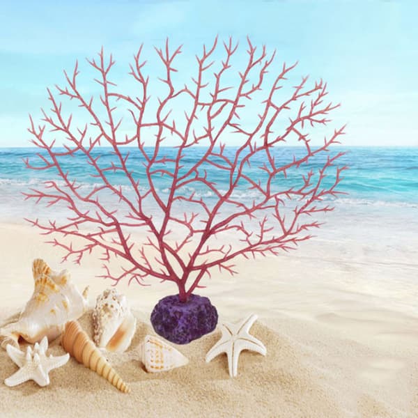 Tree Shape Akvarium Dekoration Decor Sea Iron Tree Plastic Cora Black