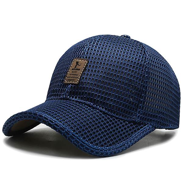 Summer Men Mesh Baseball Cap Solhatt utomhus Sommar Andas M Blue 56-60cm