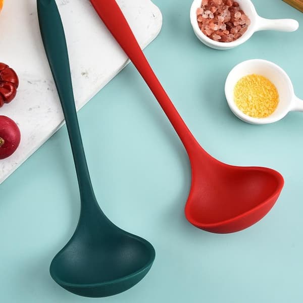 Slevar Soppskedar Nonstick Värmebeständig Stor Soppslev Med Green