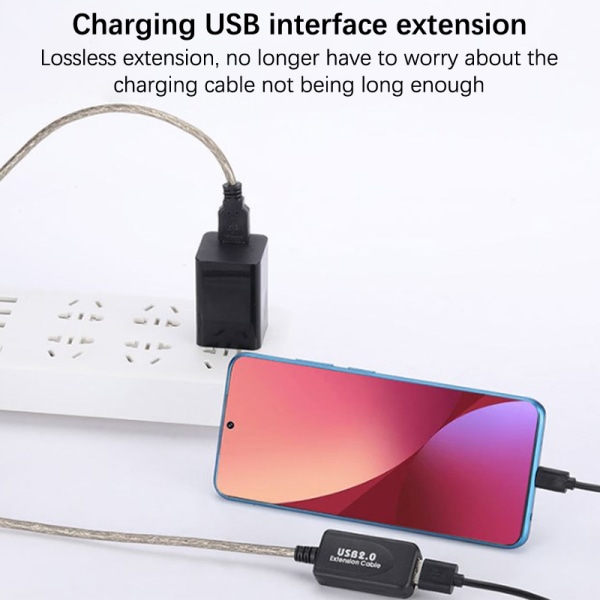 USB 2.0 förlängningskabel 5M/10M/15M USB 2.0 Extender USB Repeate 15M