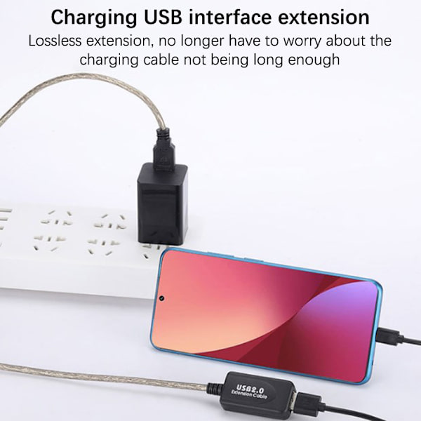 USB 2.0 förlängningskabel 5M/10M/15M USB 2.0 Extender USB Repeate 5M
