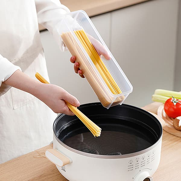 Nudel Opbevaringsboks Køkken Nudel Spaghetti Beholder Gray