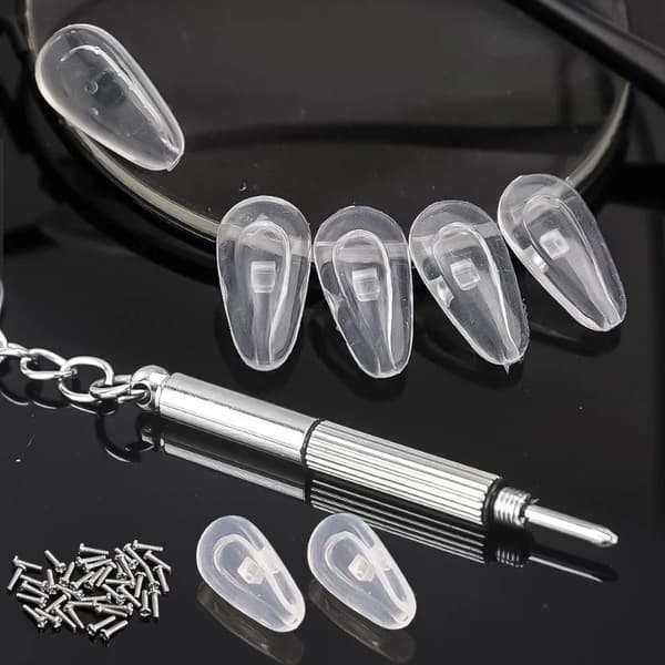 Brillenæsepuder med DIY blød silikone luftkammerbrille 1set