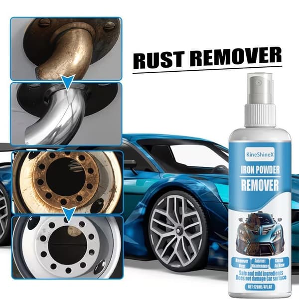 50/100ML Bil Metall Rustfjerner Spray Bilhjul Deler P 50ml  towel