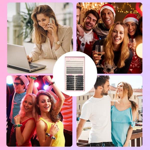 Vippeklynger med DIY Spidse Bundvipper Klynger Wispy Vipper 30D