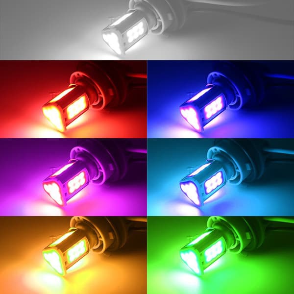 2 stk. COB LED 1156 1157 BA15S Bremselyspærer 12V til bil A3