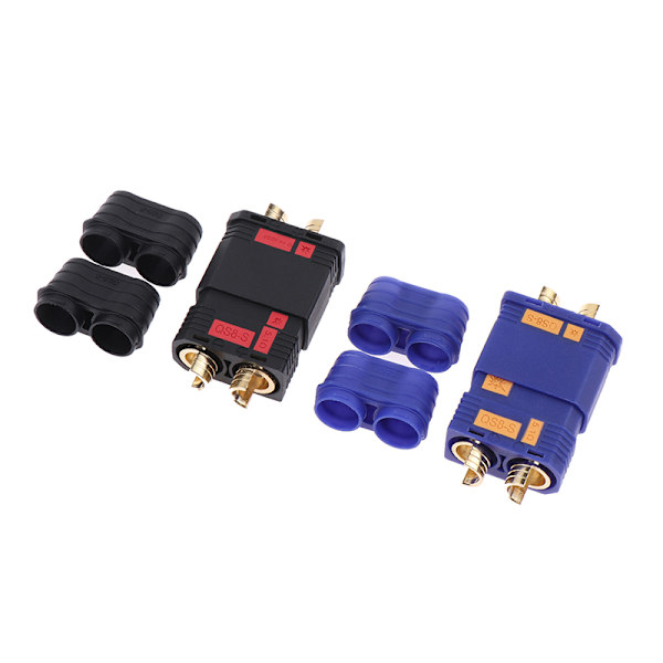 QS8-S Heavy Duty Battery Connector Anti-Spark Gold Connector La Black