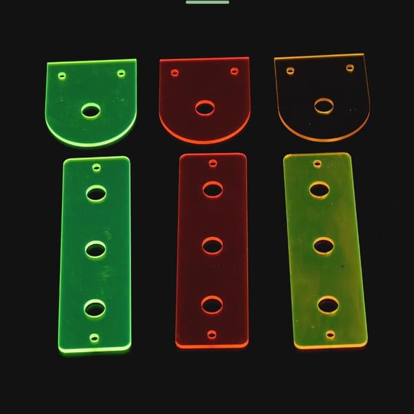 1 st akryl fluorescens SPS korallfragfäste växande plugg H A6