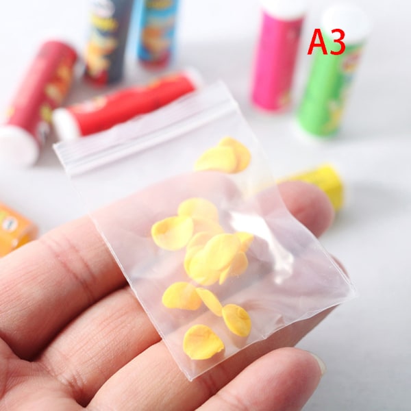 4st/ set 1:12 Dollhouse miniture Simulation Potatischips flaska A3