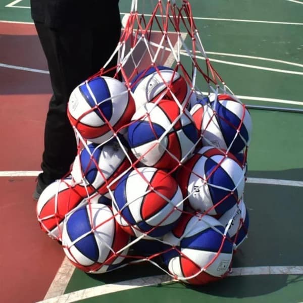 Bærbar bærenetpose Bolde Volleyball Udendørs Fodbold Basketba A5