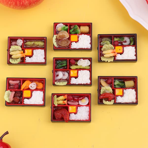 1:12 Dukkehus Fast Box ris sake Køkken Decor Legetøj