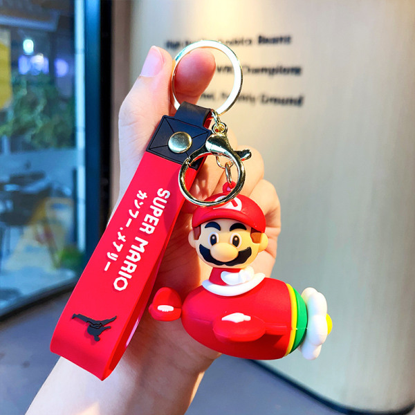 Super Mario -sarjan avaimenperä Toimintafiguuri Car Ride -sarjan Penda Red