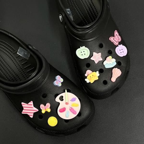 e Tegneserie Pentagram Stjerne Sko Charms Til Crocs Sæt DIY Kæder G A4