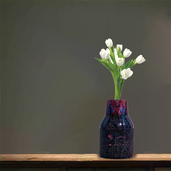 DIY Vase Blomsterpotte Gips Limform Tredimensjonal Vase Si A3