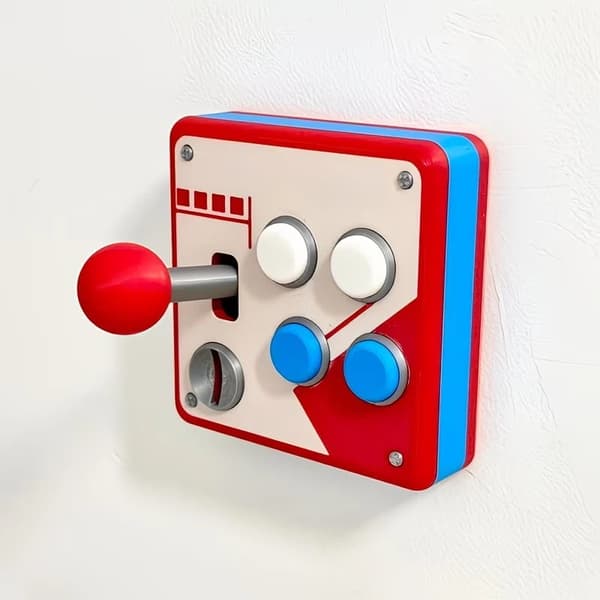 Retro Arkadespill Joystick Vegglysbryterpanel 80-talls Vintage A2