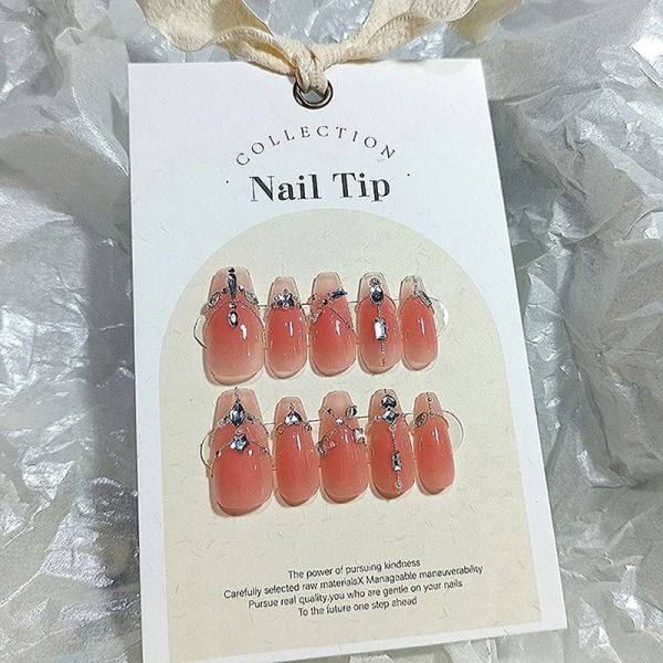 10 stk. False Nail Tips Farve Display Kort Display Viser hylde D