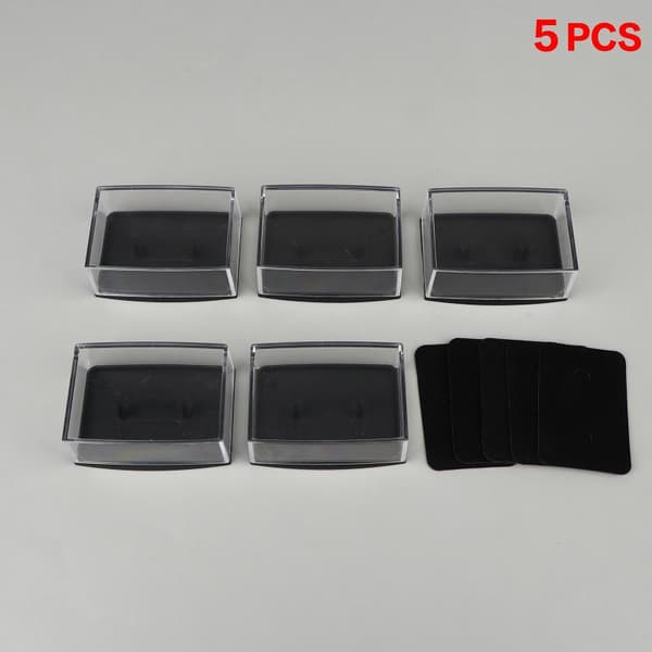 5/10 st Manschettknappar Box Transparent Smyckesdisplay Flerpack 5PCS