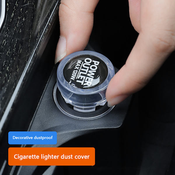 Bil Lighter Plug Deksel Støvtett Plugg Fire Missile Button Decor C