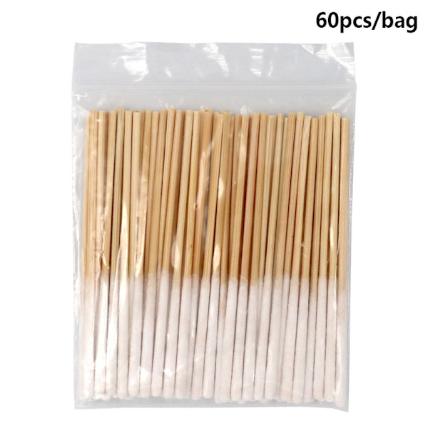 30/60 st Engångs längre bomullspinneborste Luddfri Micro Br 60PCS