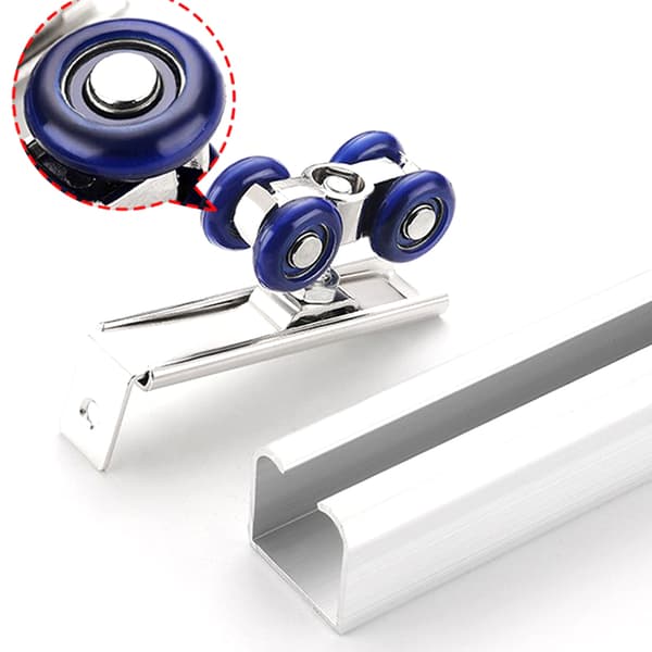 2 stk/sæt Skydedørsrulle Hardware Skydedøre Remskive 4/8 Wh