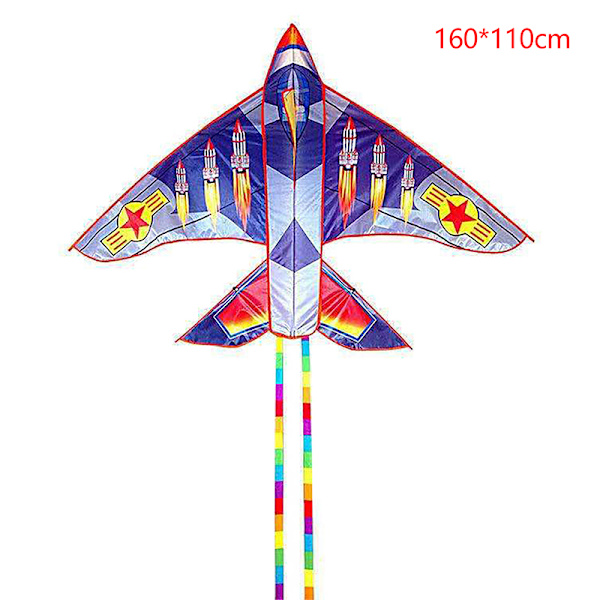 Sarjakuva Lasten leija Sininen Punainen Fighter Rainbow Plane Suuri leija A11