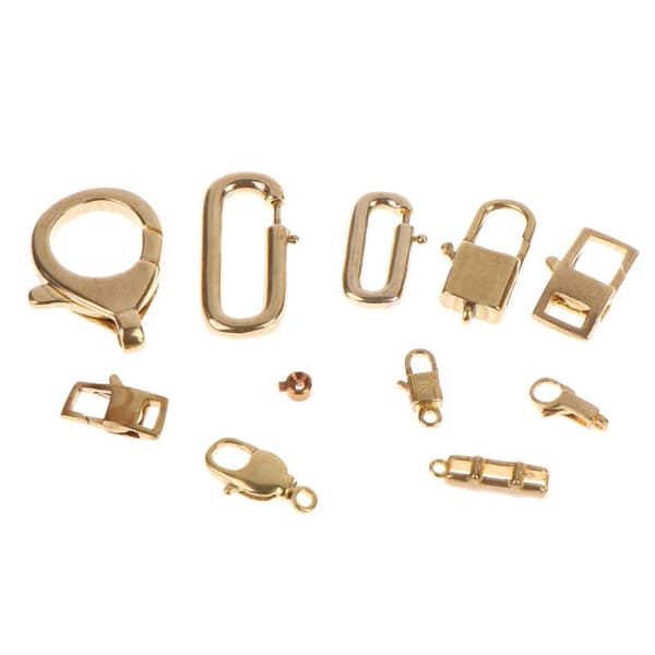 1/2/4 stk DIY Spænde Tilbehør til DIY Håndlavede Smykker Nøglering Pe 14x7mm 4pcs