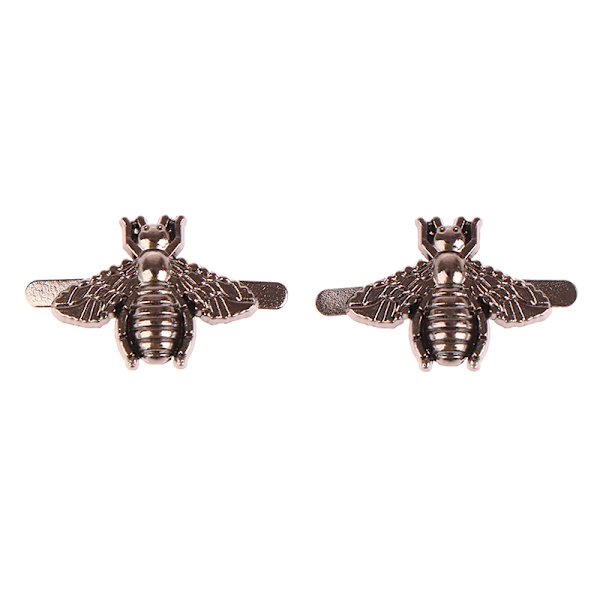 2 stk metal bi form dekoration spænde taske Clip lås hardware Black